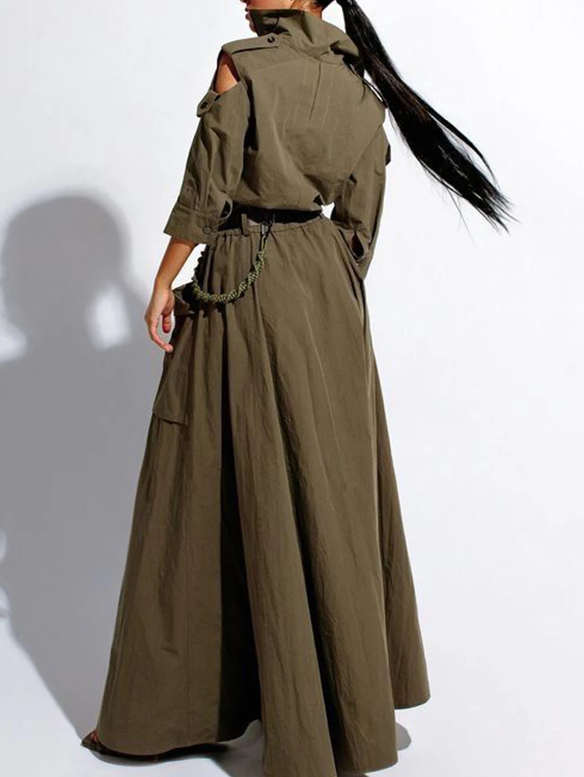 Savana Zip-front Maxi Dress