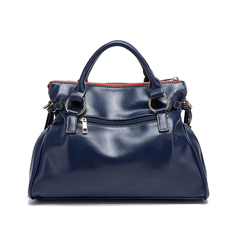 Milano Polished Leather Tote Bag