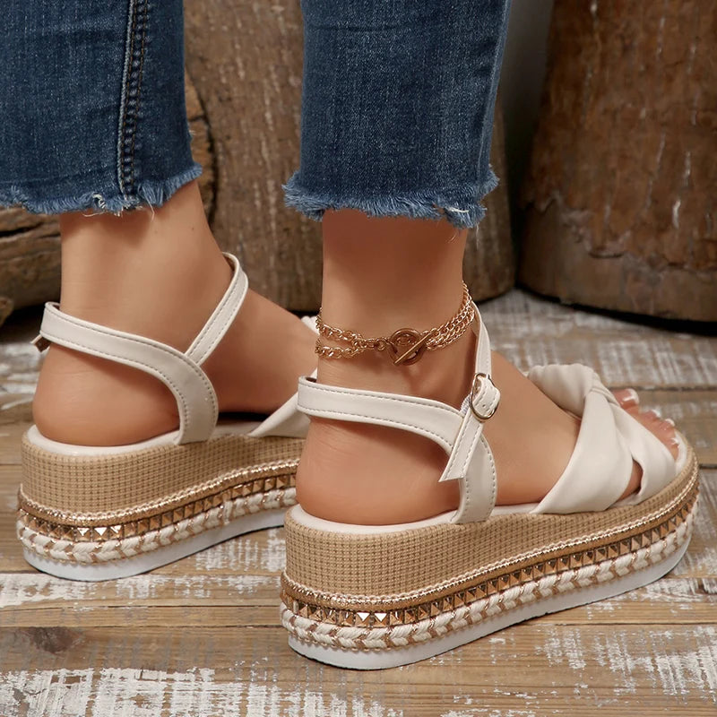 Serena Boho Wedge Sandals
