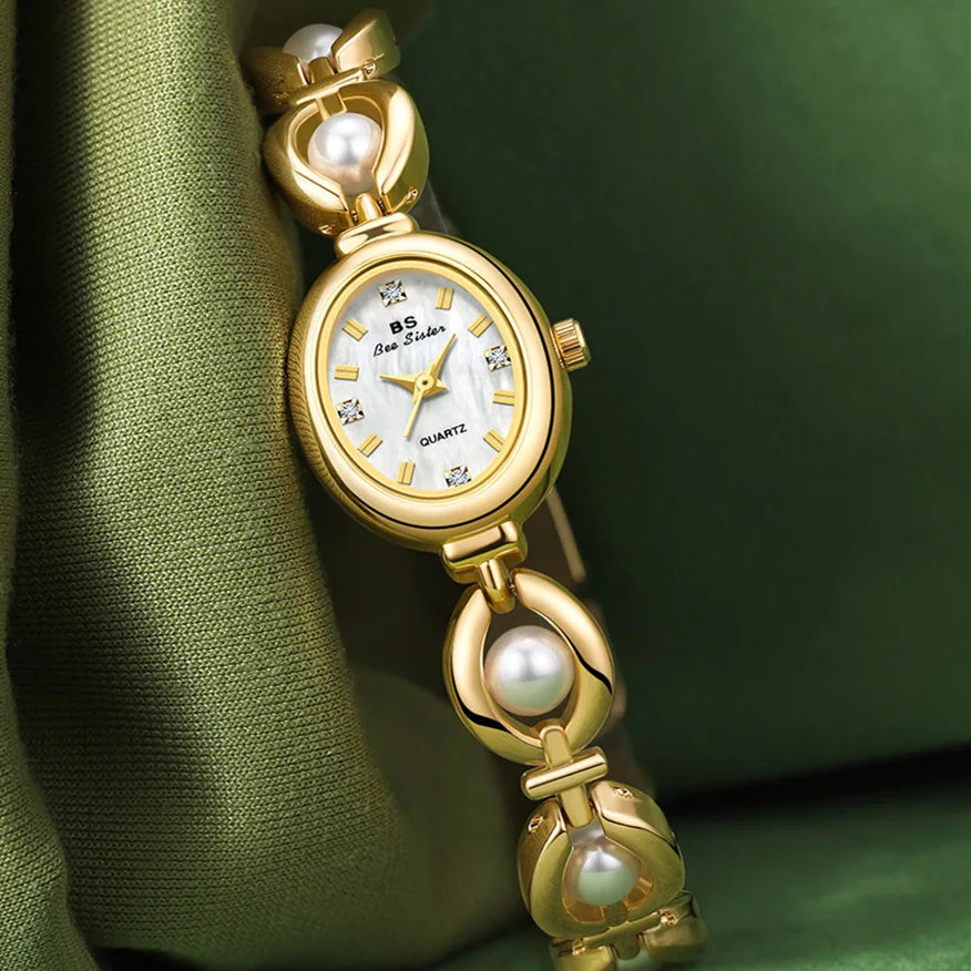 Aika Pearl Oval Watch