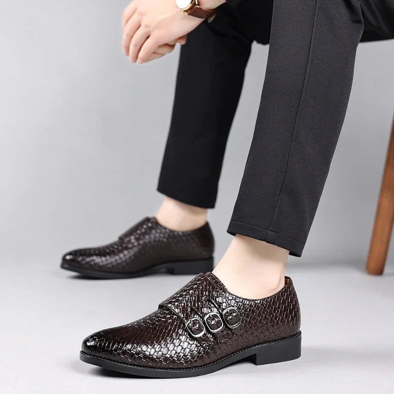 Giuliano Woven Leather Oxford Shoe