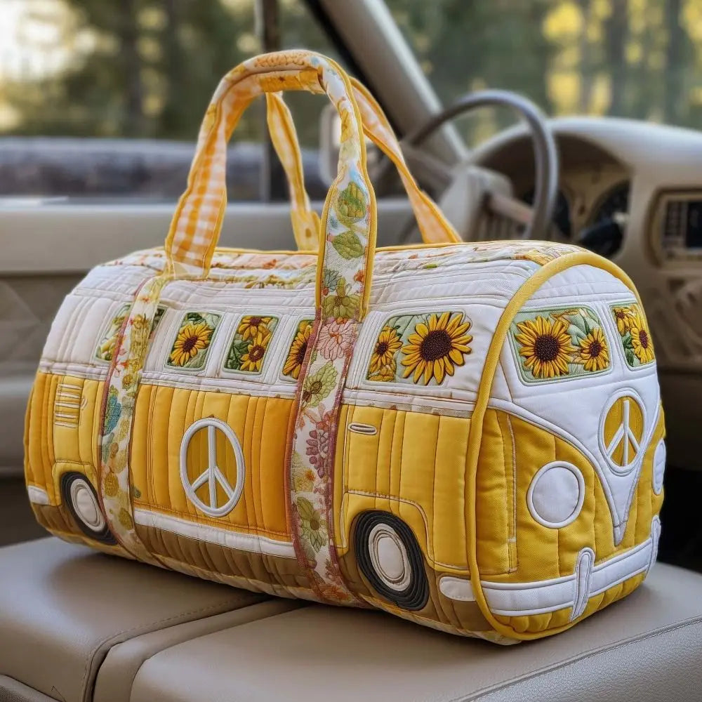 Daisy Quilted Duffle Weekend Bag