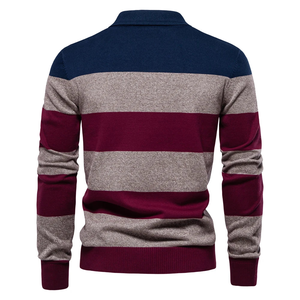 Enzo Cotton Polo Sweater