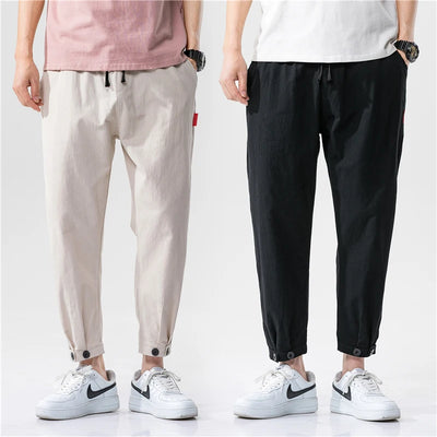 Leo Cotton Linen Slim Pants – Men’s Tapered Summer Fit
