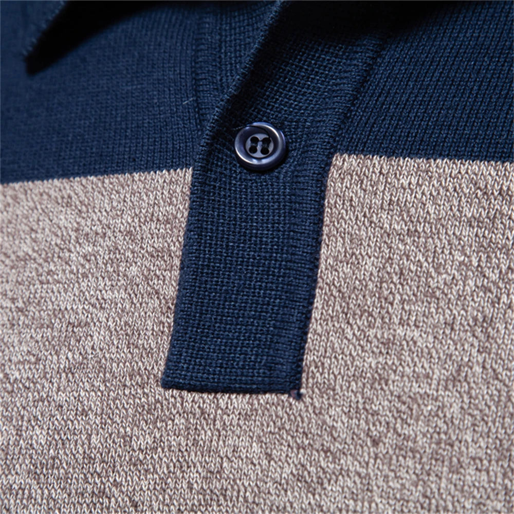 Enzo Cotton Polo Sweater