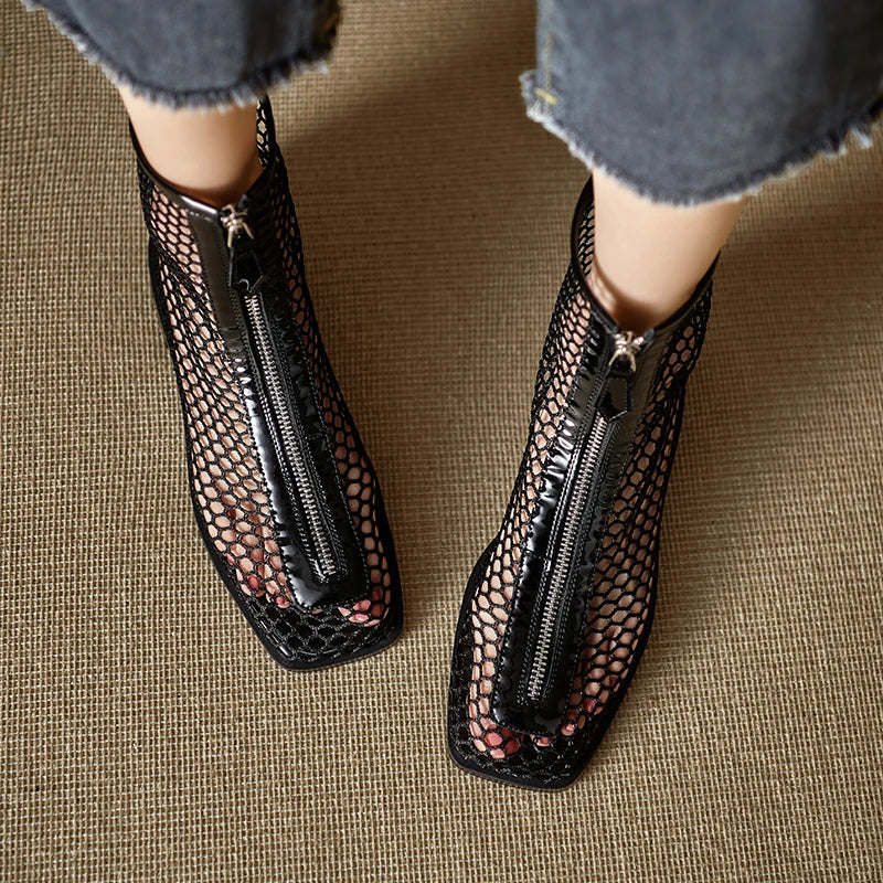 Blaire Square Toe Heel Boots
