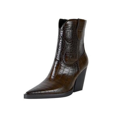 Clara Croc Western Boots