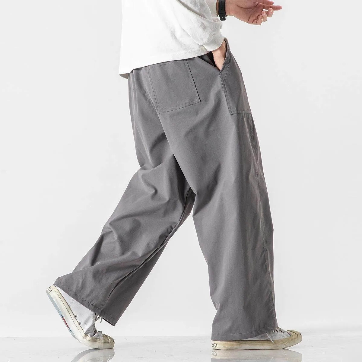 Kai Wide-Leg Pants – Men's Breathable Everyday Fit