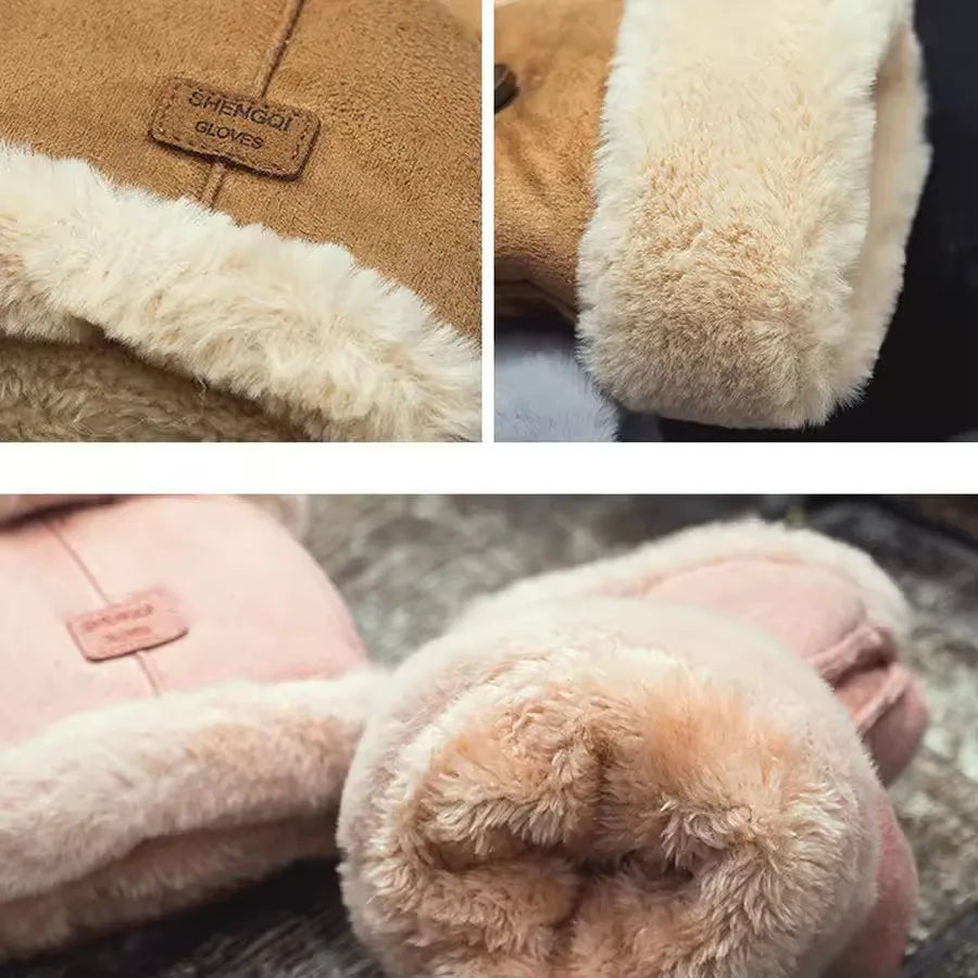 Giulia Suede Windproof Mittens
