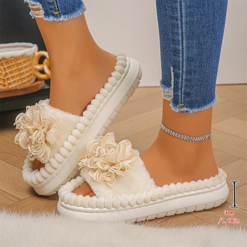Fiore Plush Slides
