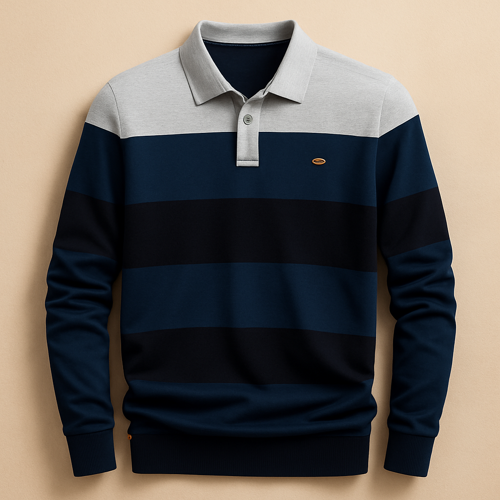 Enzo Cotton Polo Sweater