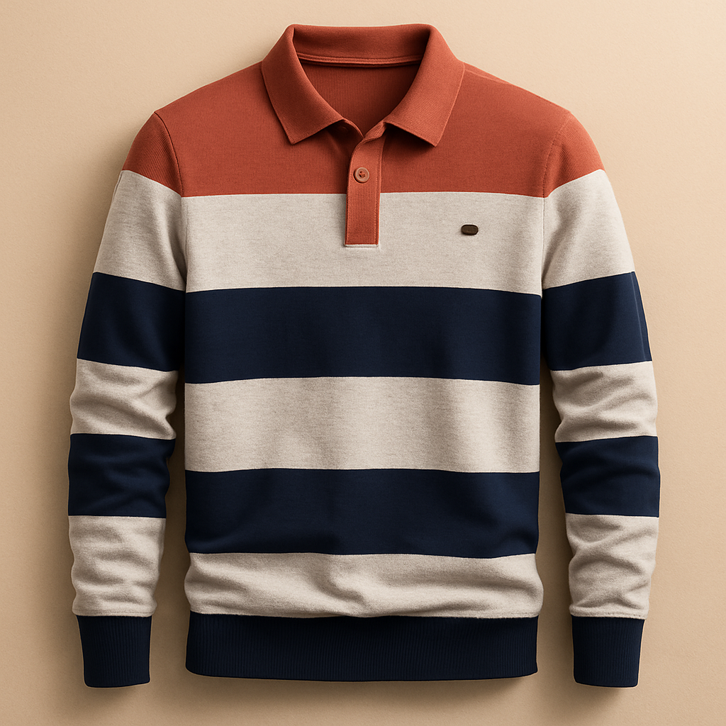 Enzo Cotton Polo Sweater