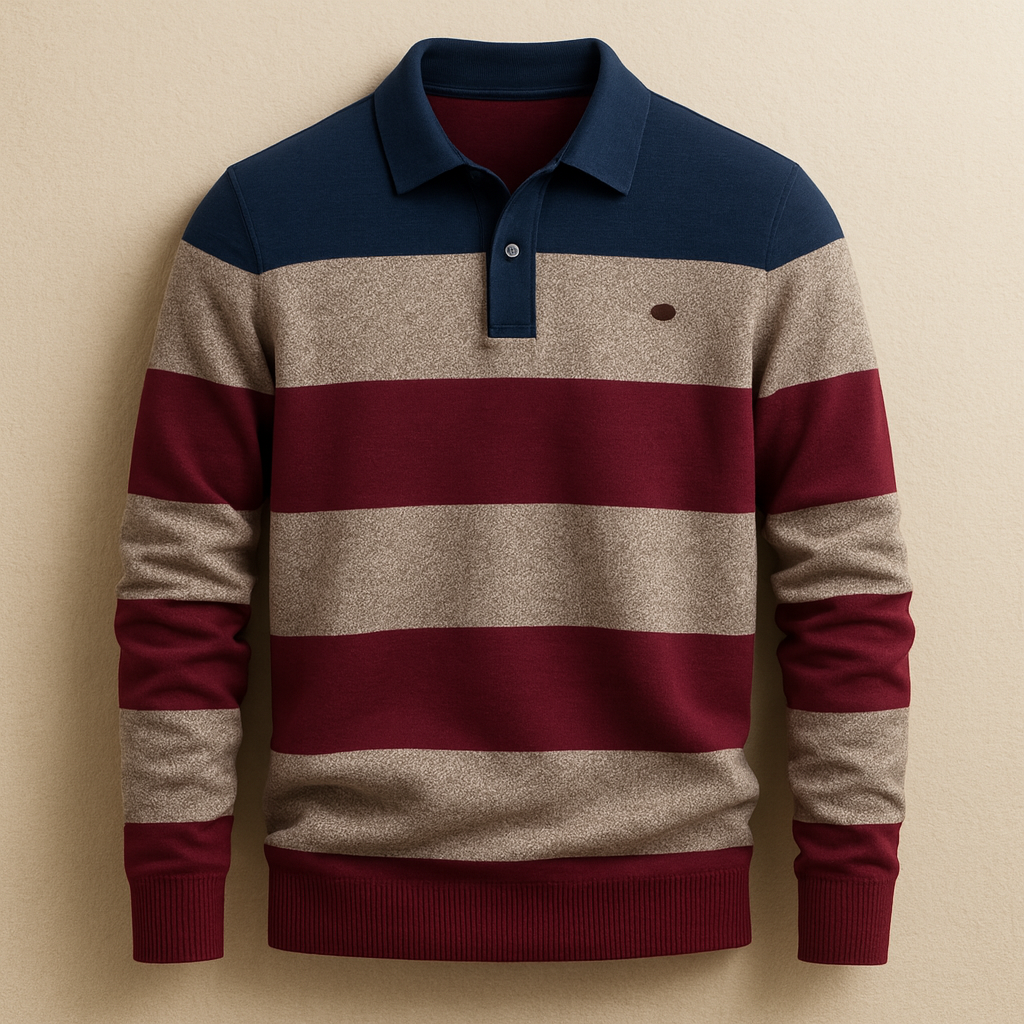 Enzo Cotton Polo Sweater