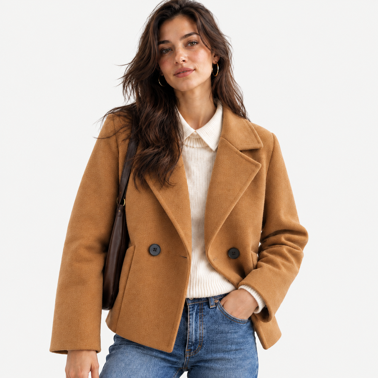 The Elara Short Wool Coat