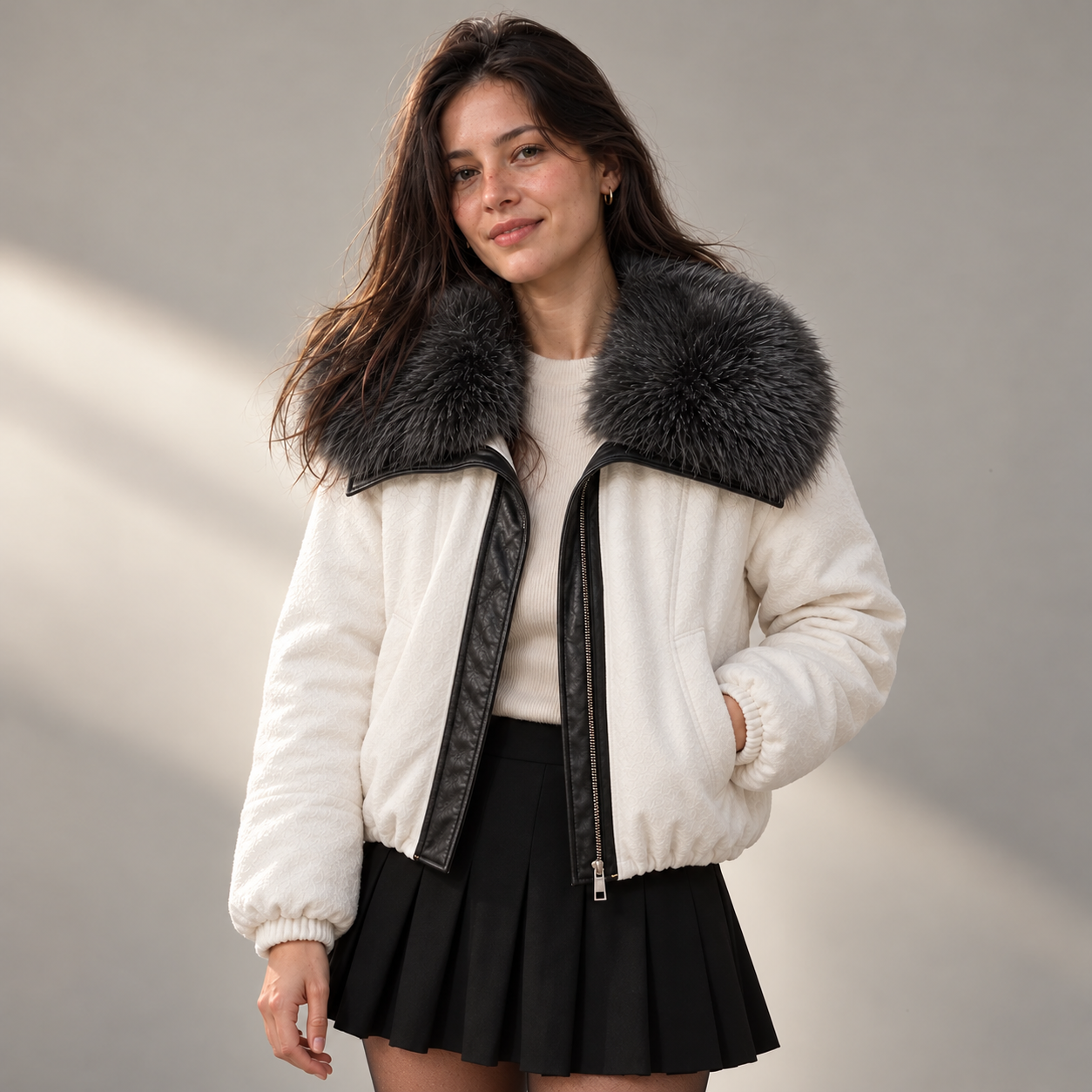 Ember Warm Padded Suede Jacket