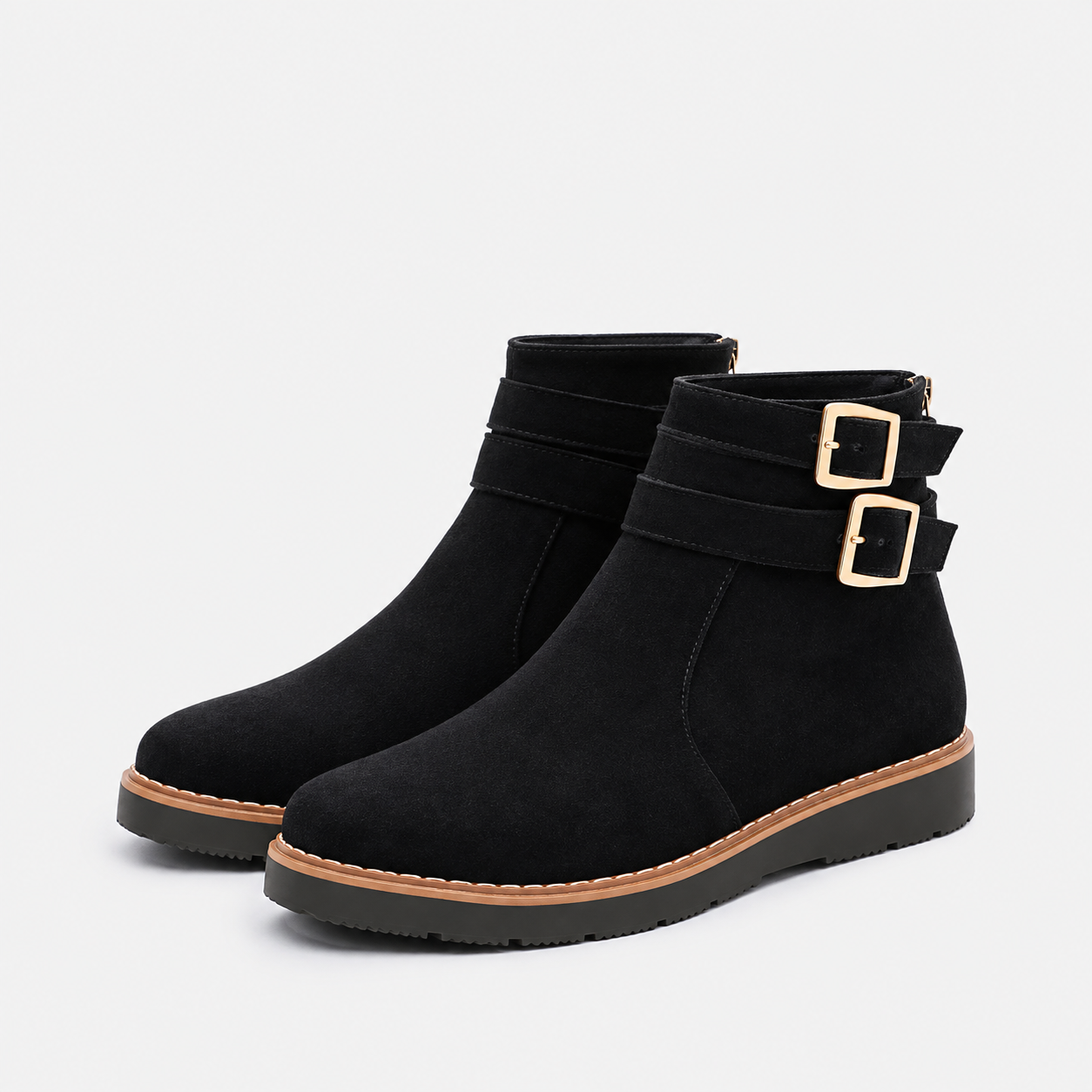 The Elara Suede Ankle Boots
