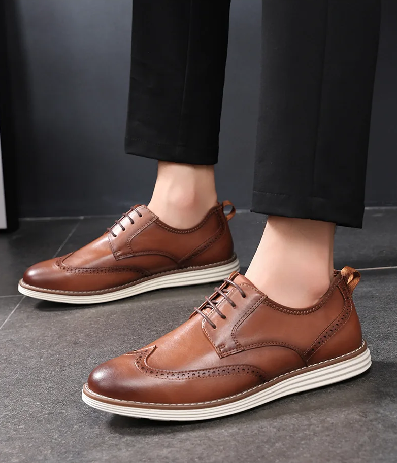 Alessio Genuine Leather Brogue