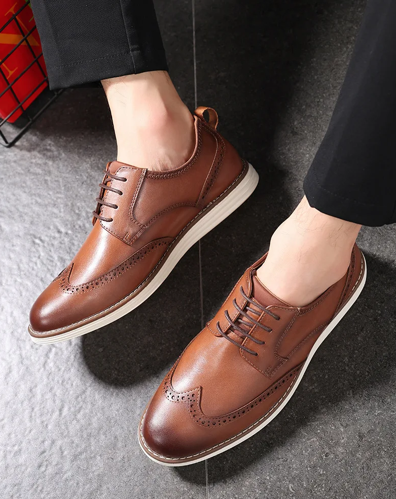 Alessio Genuine Leather Brogue